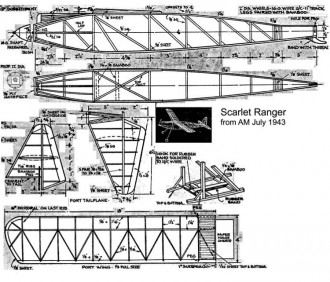 Scarlet Ranger model airplane plan